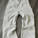 Baggy flare striped sweatpants